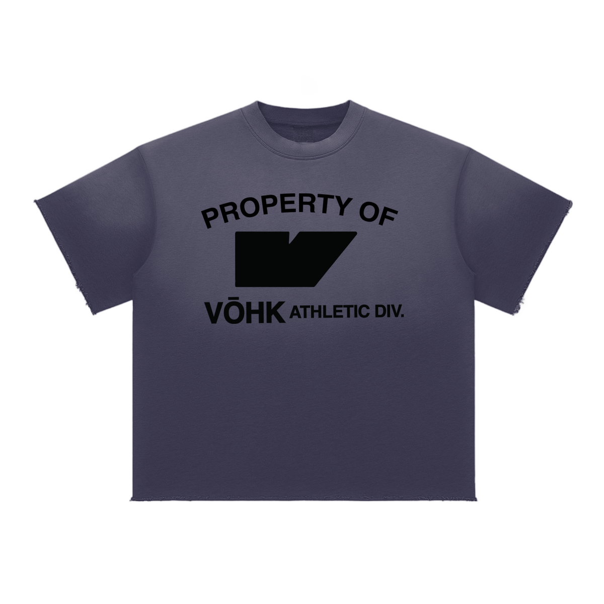 VŌHK ATHL DIVISION Sun Fade Raw Edge T-Shirt