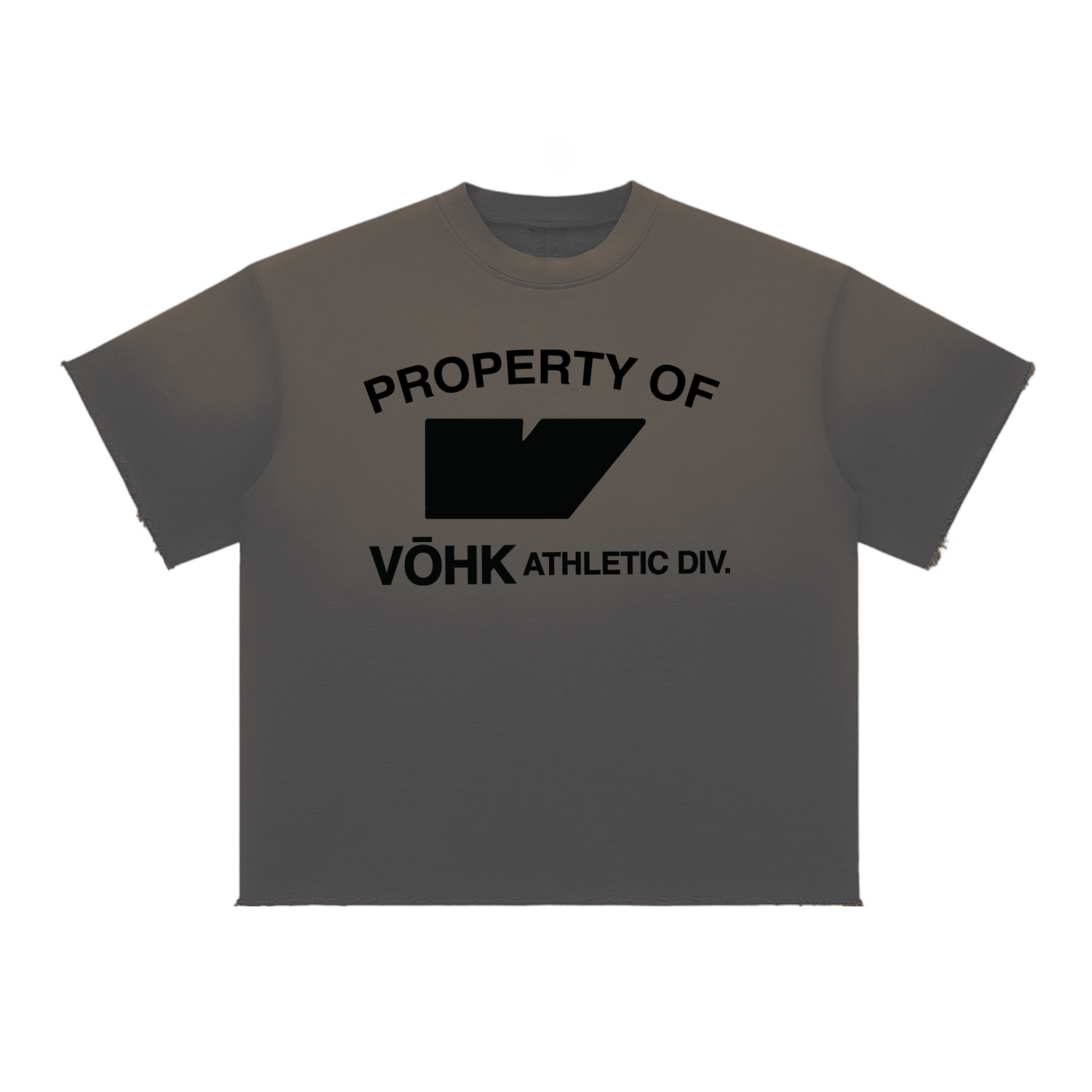 VŌHK ATHL DIVISION Sun Fade Raw Edge T-Shirt